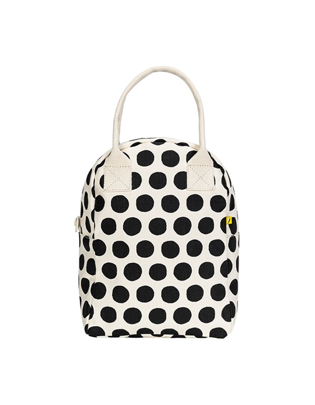 LEMAR [플러프] Zipper Lunch Bag (Dot Black + White)_UFL2356010 FLUF